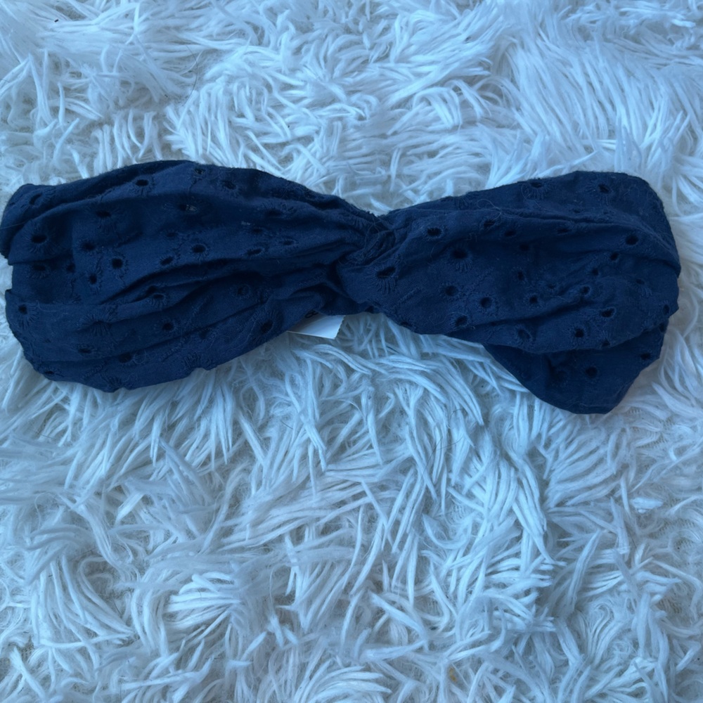 NWT Loft Blue Eyelet hair wrap